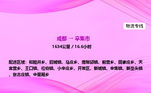 成都到辛集市专线价格-成都到辛集市物流要几天-成都到辛集市货运公司电话