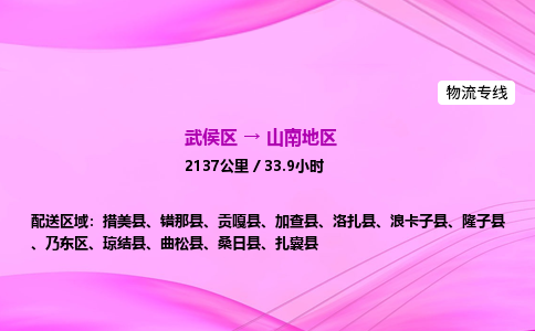武侯到山南地区专线价格-武侯区到山南地区物流要几天-四川到山南地区货运公司电话