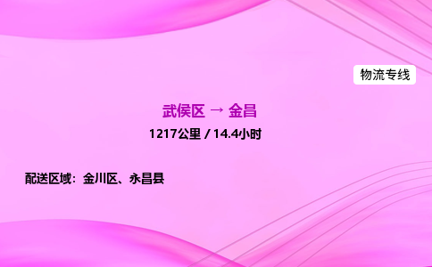 武侯到金昌专线价格-武侯区到金昌物流要几天-四川到金昌货运公司电话