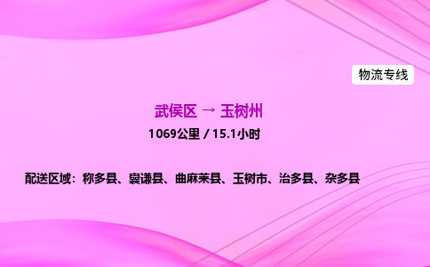武侯到玉树州专线价格-武侯区到玉树州物流要几天-四川到玉树州货运公司电话 武侯到玉树州专线价格-武侯区到玉树州物流要几天-四川到玉树州货运公司电话