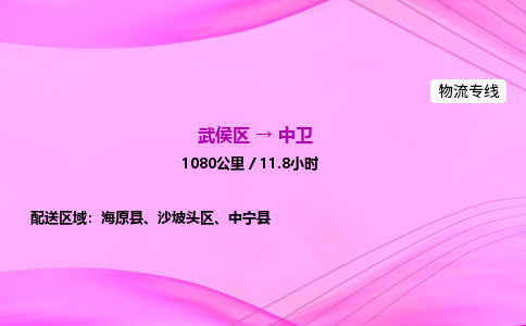 武侯到中卫专线价格-武侯区到中卫物流要几天-四川到中卫货运公司电话