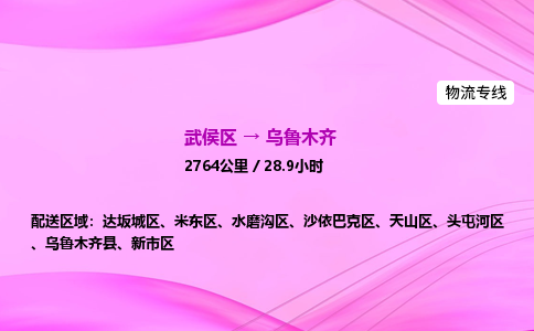 武侯到乌鲁木齐专线价格-武侯区到乌鲁木齐物流要几天-四川到乌鲁木齐货运公司电话 武侯到乌鲁木齐专线价格-武侯区到乌鲁木齐物流要几天-四川到乌鲁木齐货运公司电话