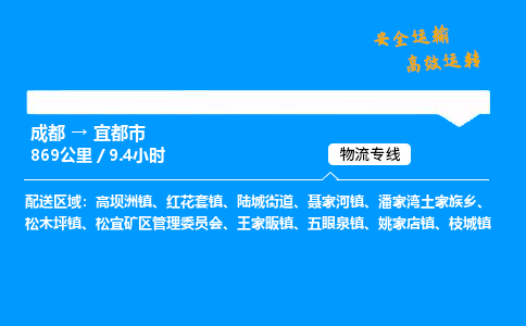 成都到宜都市物流价格查询,成都至宜都市物流费用,成都到宜都市物流几天到
