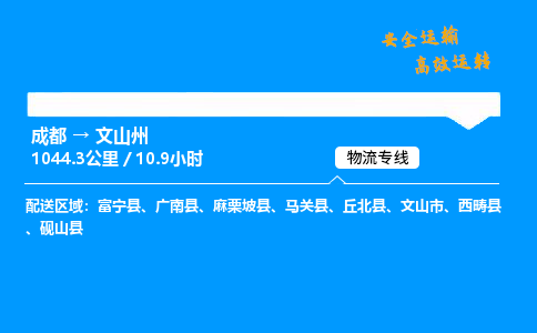 成都到文山州物流价格查询,成都至文山州物流费用,成都到文山州物流几天到