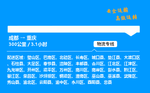 成都到重庆物流价格查询,成都至重庆物流费用,成都到重庆物流几天到