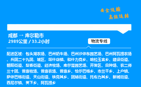成都到库尔勒市物流价格查询,成都至库尔勒市物流费用,成都到库尔勒市物流几天到