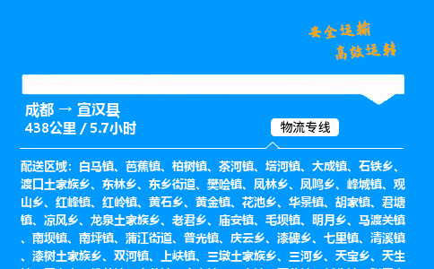 成都到宣汉县物流价格查询,成都至宣汉县物流费用,成都到宣汉县物流几天到