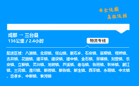 成都到三台县物流价格查询,成都至三台县物流费用,成都到三台县物流几天到