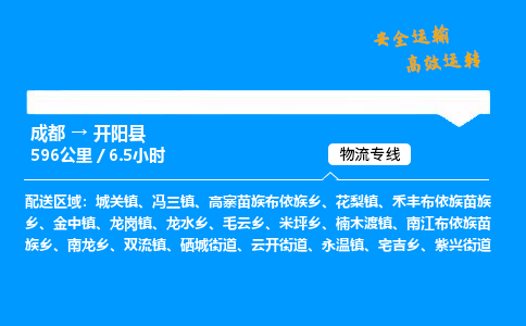 成都到开阳县物流价格查询,成都至开阳县物流费用,成都到开阳县物流几天到