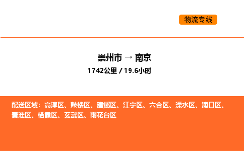 崇州市到南京栖霞区物流公司_崇州市到南京栖霞区货运专线公司（当天走车）