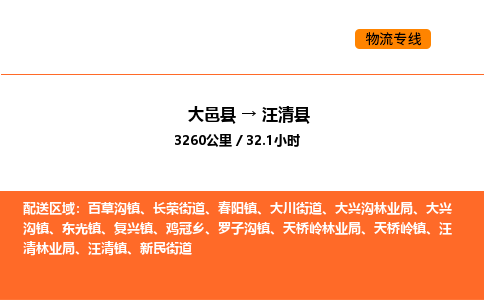 大邑县到汪清县物流公司_大邑县到汪清县货运专线公司（当天走车）