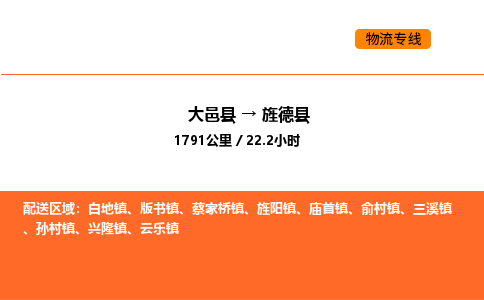 大邑县到旌德县物流公司_大邑县到旌德县货运专线公司（当天走车）